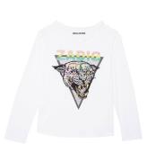 Zadig & Voltaire Bluse - Wild Sound - Hvid m. Print/Similisten