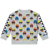 Stella McCartney Kids Sweatshirt - GrÃ¥meleret m. Hjelme