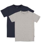 Molo T-Shirt - 2-pak - Navy/Grey