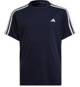 adidas Performance T-Shirt - U TR-ES 3S T - Navy/Hvid