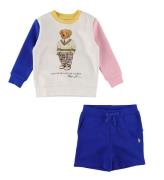 Polo Ralph Lauren Sweatshirt/Sweatshorts - Watch Hill - Hvid/BlÃ¥