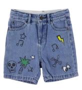 Stella McCartney Kids Shorts - Denim - BlÃ¥ m. Print