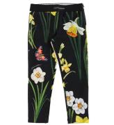 Dolce & Gabbana Leggings - Sort m. Blomster