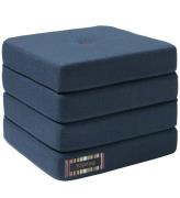 by KlipKlap Foldemadras - 4 Fold - 100x100 cm - Dark Blue/Black