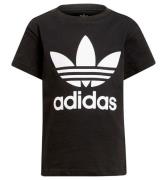 adidas Originals T-shirt - Trefoil - Sort/Hvid