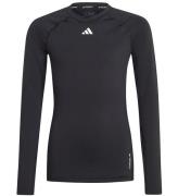 adidas Performance Bluse - U TF LS TEE - Sort/Hvid