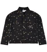 The New Overshirt - Denim - TnHellen - Phantom m. Blomster