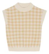 Monsieur Mini Vest - Strik - Gingham - Moss/Offwhite