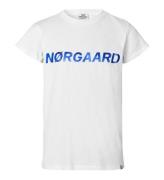 Mads NÃ¸rgaard T-shirt - Tuvina - Hvid m. BlÃ¥