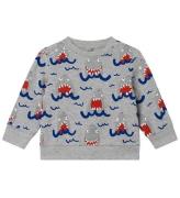 Stella McCartney Kids Sweatshirt - GrÃ¥meleret m. Hajer