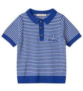 Fliink Polo - Strik - Anchor - Mazerine Blue m. Broderi