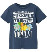 Name It T-shirt - Noos - NkmJust Pokemon - Dark Denim