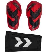 Hummel Benskinner - HmlShin Guards Hyper Fit - RÃ¸d/Sort