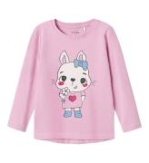 Name It Bluse - NmfVix - Pastel Lavender/Cute Bunny With Flo