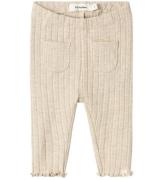 Lil' Atelier Leggings - NbfNiva - Bleached Sand/Melange