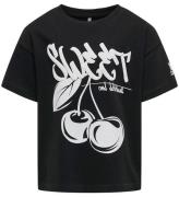 Kids Only T-shirt - KogCilla - Black/Sweet