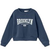 Name It Sweatshirt - Cropped - NkfNiknaks - Dark Denim