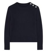 Zadig & Voltaire Bluse - Uld/Polyamid - Night m. Stjerner