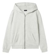 LMTD Cardigan m. HÃ¦tte - Noos - NlnNizu - Light Grey Melange