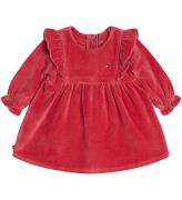 Tommy Hilfiger Kjole - Velour - Heritage Pink