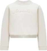 Moncler Sweatshirt - Cropped - Cream