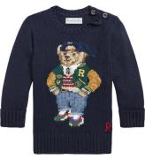 Polo Ralph Lauren Bluse - Strik - Navy m. Bamse