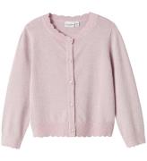 Name It Cardigan - Strik - NmfVamyne - Corsage/Silver m. Glimmer