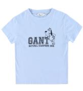 GANT T-shirt - Dog Print - Fresh Blue