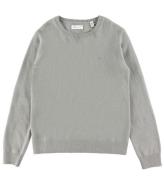 GANT Bluse - Strik - Uld - Shield - Warm Grey