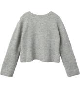 LMTD Bluse - Strik - NlfBowBack- Light Grey Melange