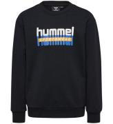 Hummel Sweatshirt - hmlTukas - Sort m. Print