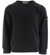 Stone Island Sweatshirt - Navy Blue m. Logo