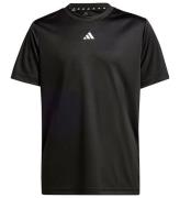 adidas Performance T-Shirt - J TR-ES T - Sort/Hvid