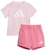 adidas Performance T-Shirt Sæt - I BL T-SET 160 - CLPINK/WHITE