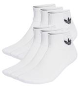 adidas Originals Ankelstrømper - 6-pak - Hvid m. Sort