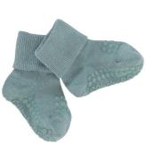 GoBabyGo Strømper - Bambus - Non-Slip Socks - Dusty Blue