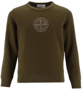 Stone Island Sweatshirt - ArmygrÃ¸n m. Logo