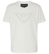 Emporio Armani T-shirt - Off White m. Logo