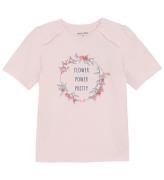 Minymo T-shirt - Pink Dogwood m. Print