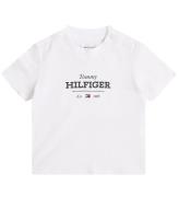 Tommy Hilfiger T-shirt - Monotype 1985 Logo - Hvid