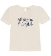 Creamie T-shirt - Forever Blue m. Blomster