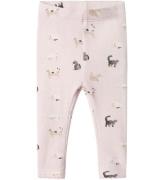 Name It Leggings - Rib - NbfBrigit - Light Lilac m. Katte
