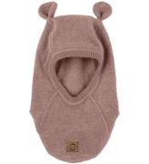 Mikk-Line Elefanthue - Fleece - 1-lags - Burlwood Melange m. Ã?re