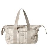 Lala Berlin Taske - Big Bag Muriel 2.0 - Heritage Stripe Beige