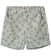 Wheat Shorts - Elvig - Aqua Hawaii Flowers