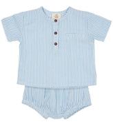 Copenhagen Colors ShortssÃ¦t - Sky Blue W Cream Stripe