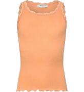 Rosemunde Top - Rib - Balta - Peach Fuzz m. Blonder
