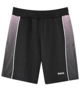 BOSS Shorts - Team Boss - Sort m. Rosa