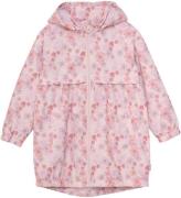 Minymo Regnjakke - PE - Peach Whip m. Blomster
