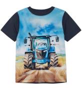 Minymo T-shirt - Blue Nights m. Print